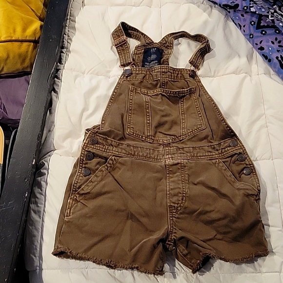 Gap Teen Brown Romper shorts, size 8 youth - Picture 1 of 3